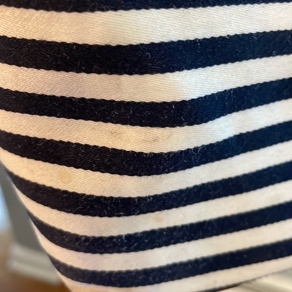 Vintage Kate Spade navy and white striped tote - Picture 7 of 14